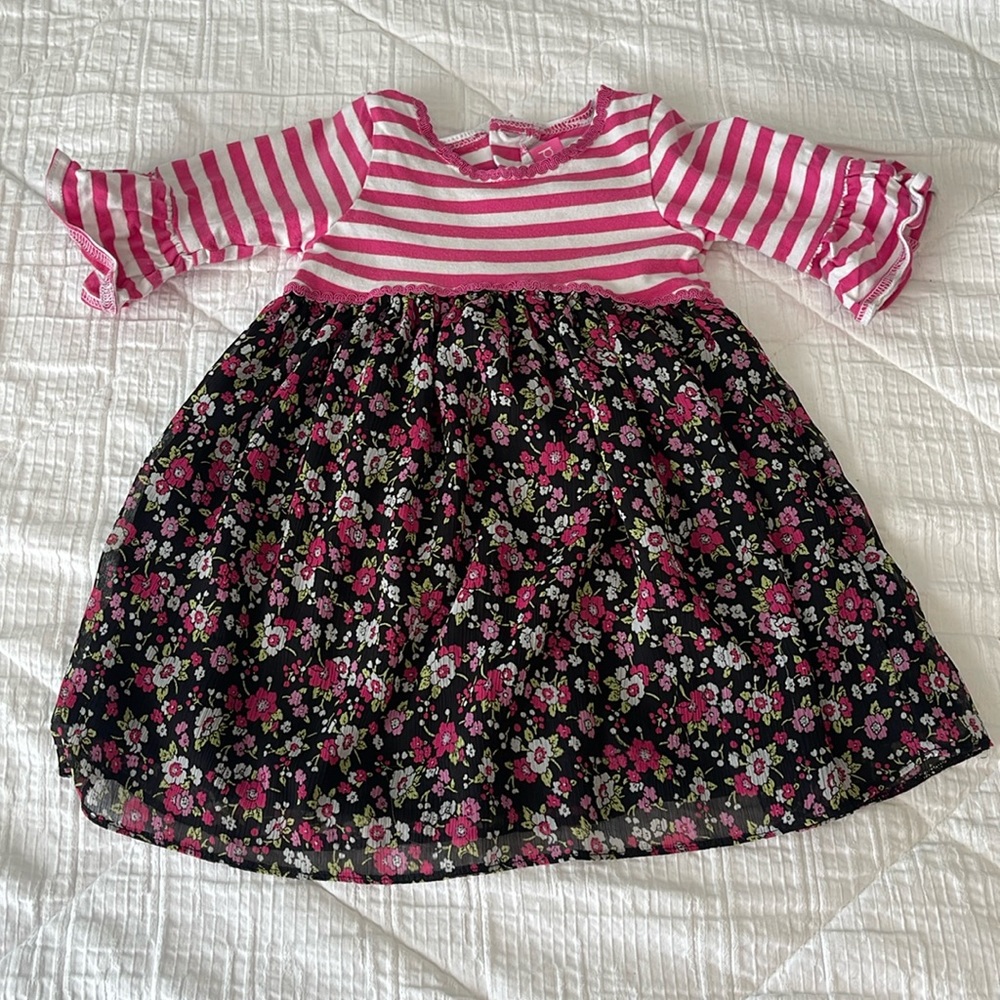 Stripes and floral department store dress